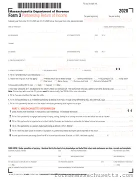 Fill in a Valid Massachusetts 3 Form